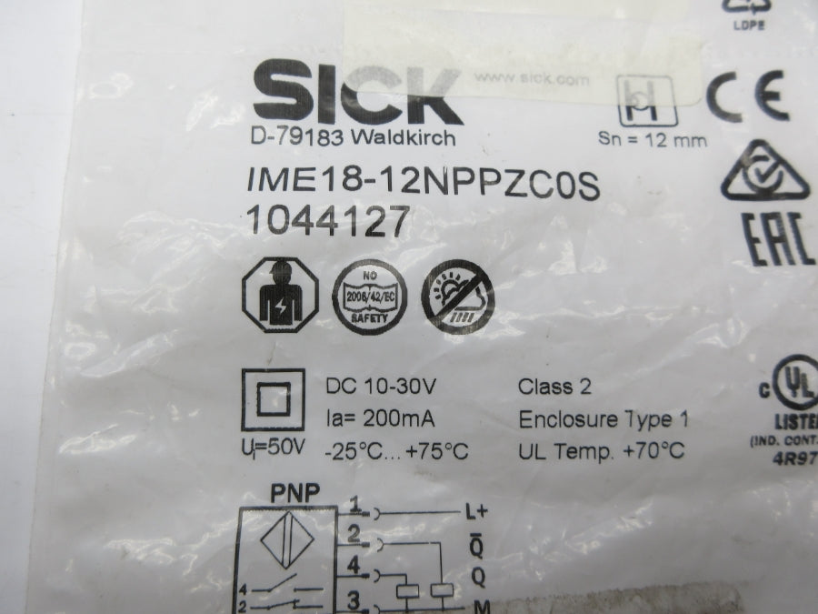 SICK IME18-12NPPZC0S 1044127 10-30VDC NSMP