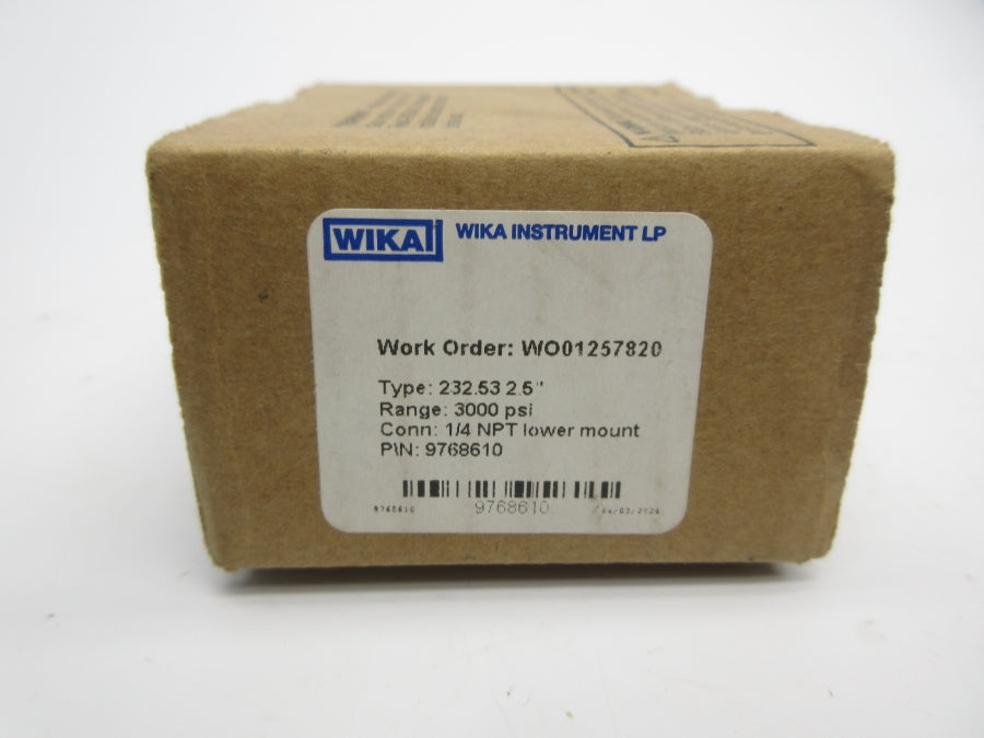 WIKA 9768610 3000PSI NSMP