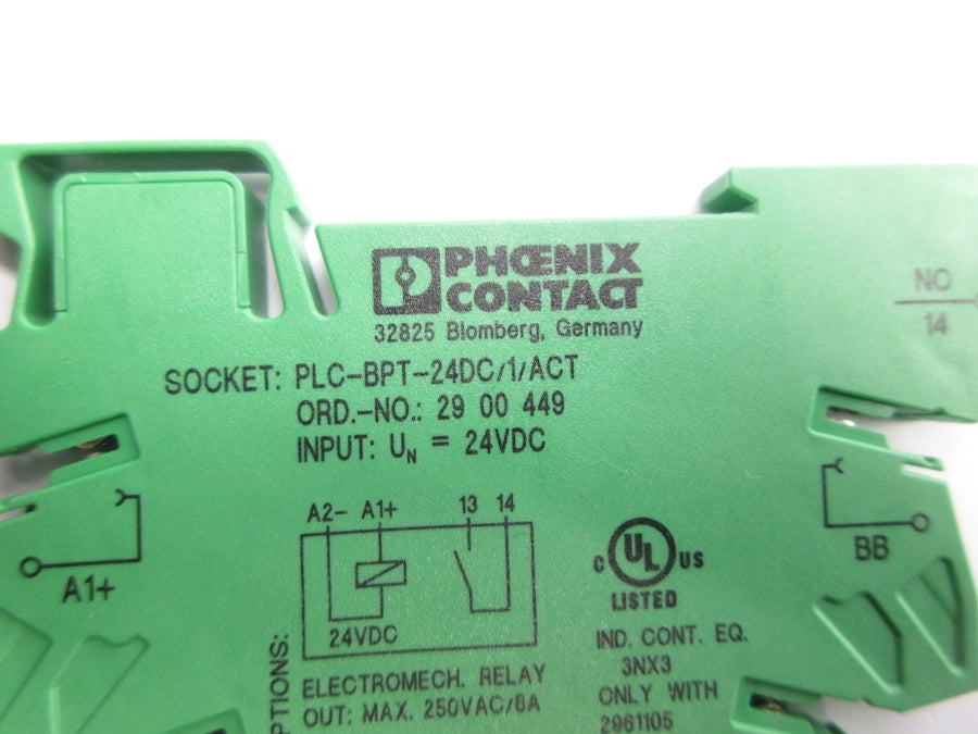 PHOENIX CONTACT PLC-BPT-24DC/1/ACT 2900449 24VDC NSNP