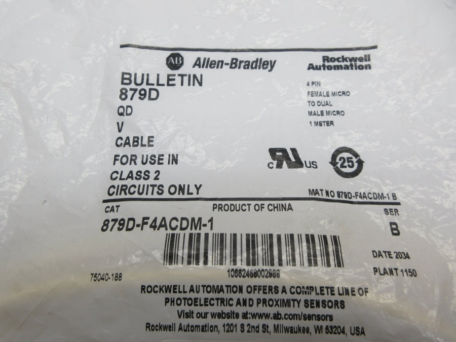 ALLEN BRADLEY 879D-F4ACDM-1 SER. B NSMP