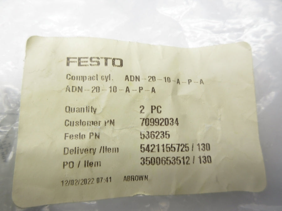 FESTO ADN-20-10-A-P-A 536235 NSMP