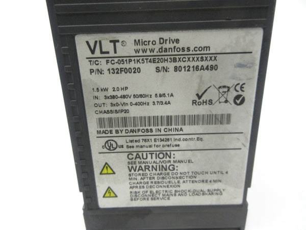 DANFOSS 132F0020 380-480V 5.9/5.1A (AS PICTURED) UNMP