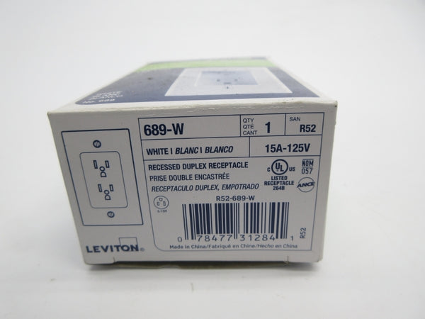 LEVITON 689-W 125V 15A NSMP