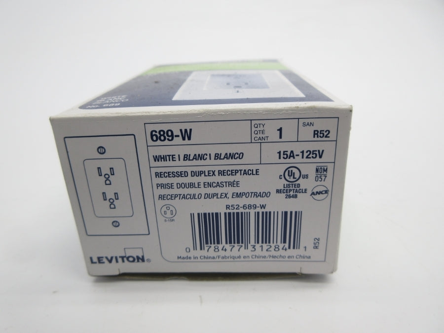 LEVITON 689-W 125V 15A NSMP