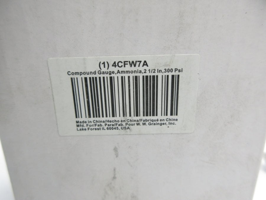 GRAINGER 4CFW7A 0-300PSI 2-1/2" NSMP