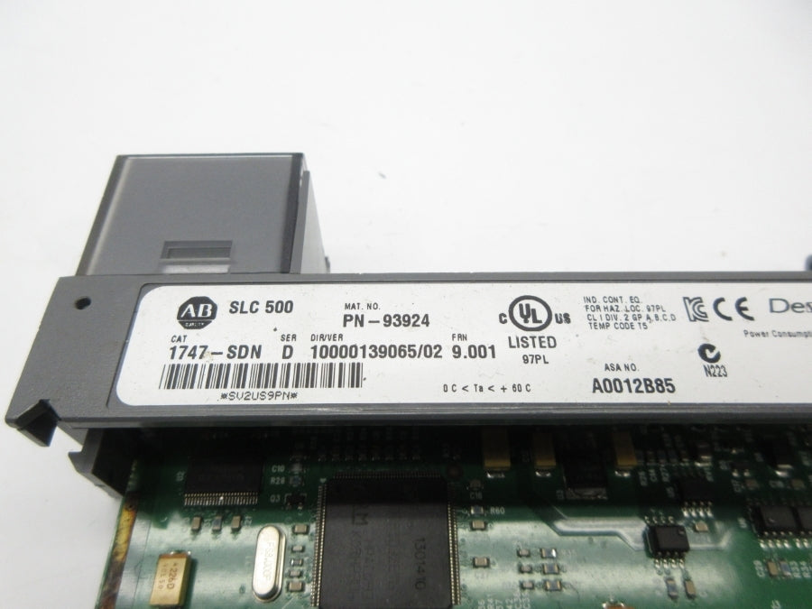 ALLEN BRADLEY 1747-SDN SER. D F/W 9.001 (NO DOOR) UNMP