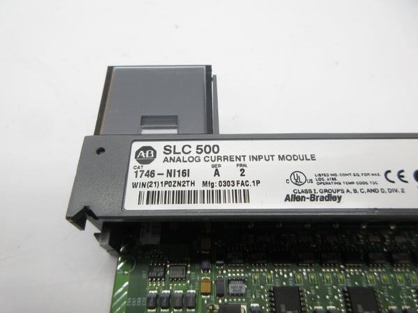 ALLEN BRADLEY 1746-NI16I SER. A F/W 2 (NO DOOR) UNMP