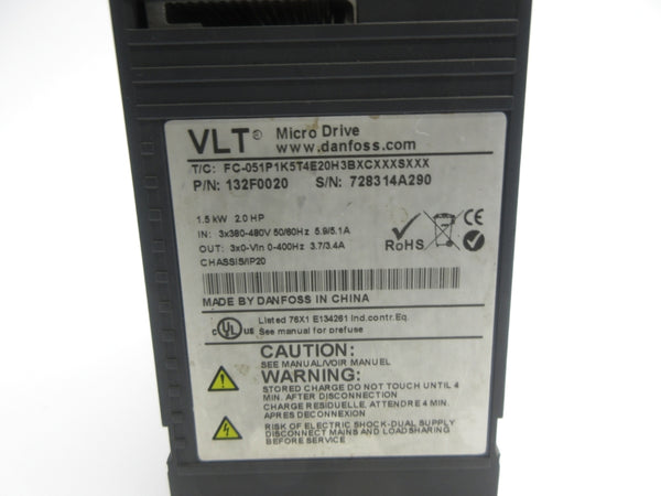 DANFOSS 132F0020 380-480V 5.9/5.1A NSNP