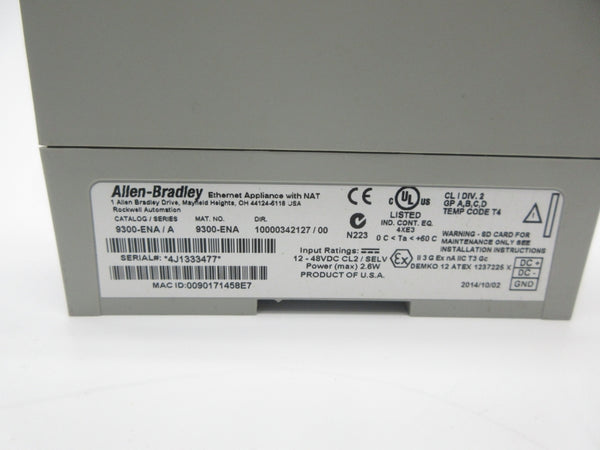 ALLEN BRADLEY 9300-ENA SER. A 12-48VDC NSNP