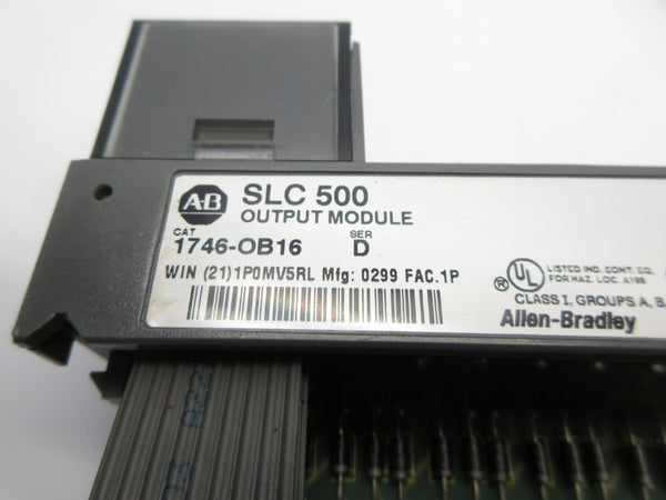 ALLEN BRADLEY 1746-OB16 SER. D 10-50VDC (NO DOOR/TERMINAL) NSNP