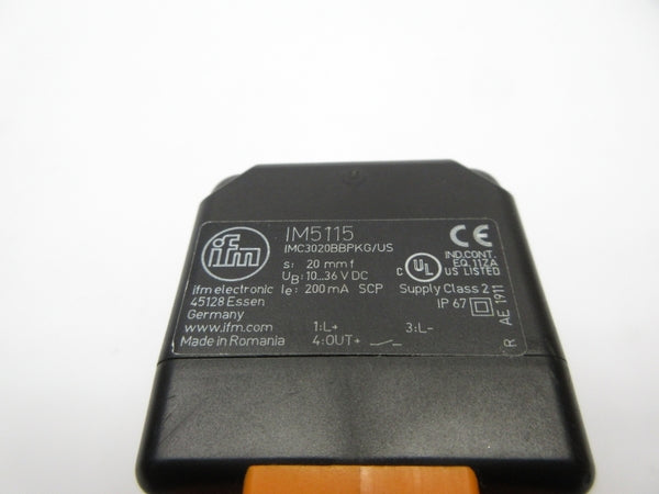 IFM EFECTOR IM5115 IMC3020BBPKG/US 10-36VDC NSNP