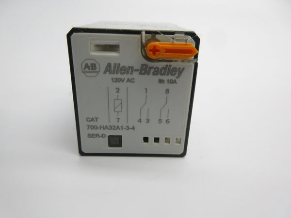 ALLEN BRADLEY 700-HA32A1-3-4 SER. D 120VAC 10A NSNP