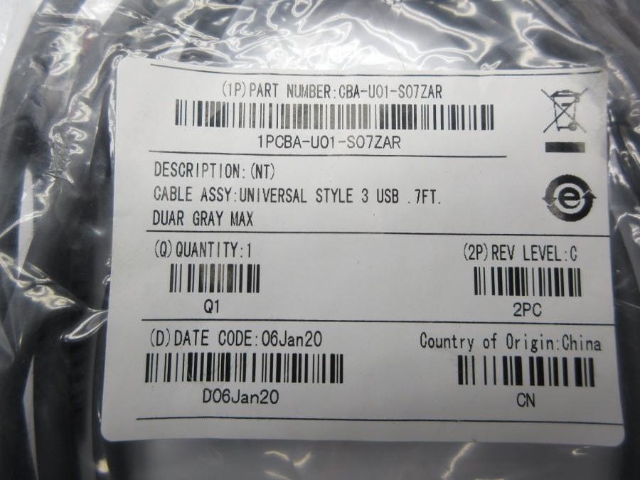 CONNECTOR CABLE CBA-U01-S07ZAR NSMP