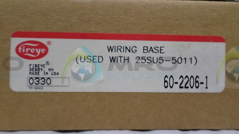FIREYE 60-2206-1 WIRING BASE NSFS