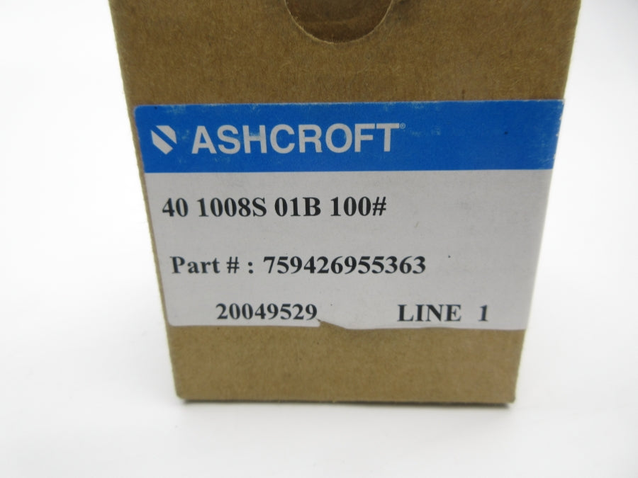 ASHCROFT 401008S01B100# 0-100PSI NSMP