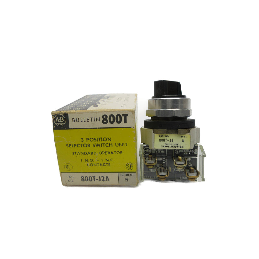 ALLEN BRADLEY 800T-J2A SER. N (BK/YL) NSMP