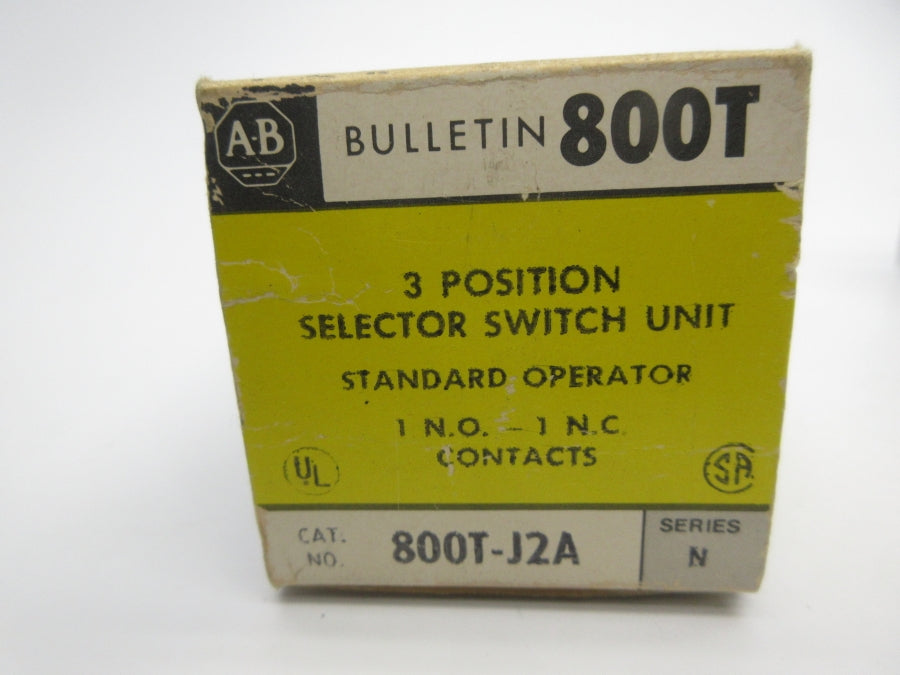 ALLEN BRADLEY 800T-J2A SER. N (BK/YL) NSMP