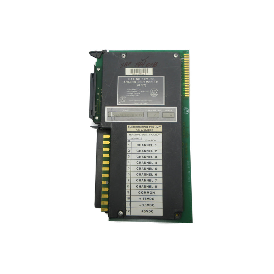 ALLEN BRADLEY 1771-IEC SER. A F/W C UNMP
