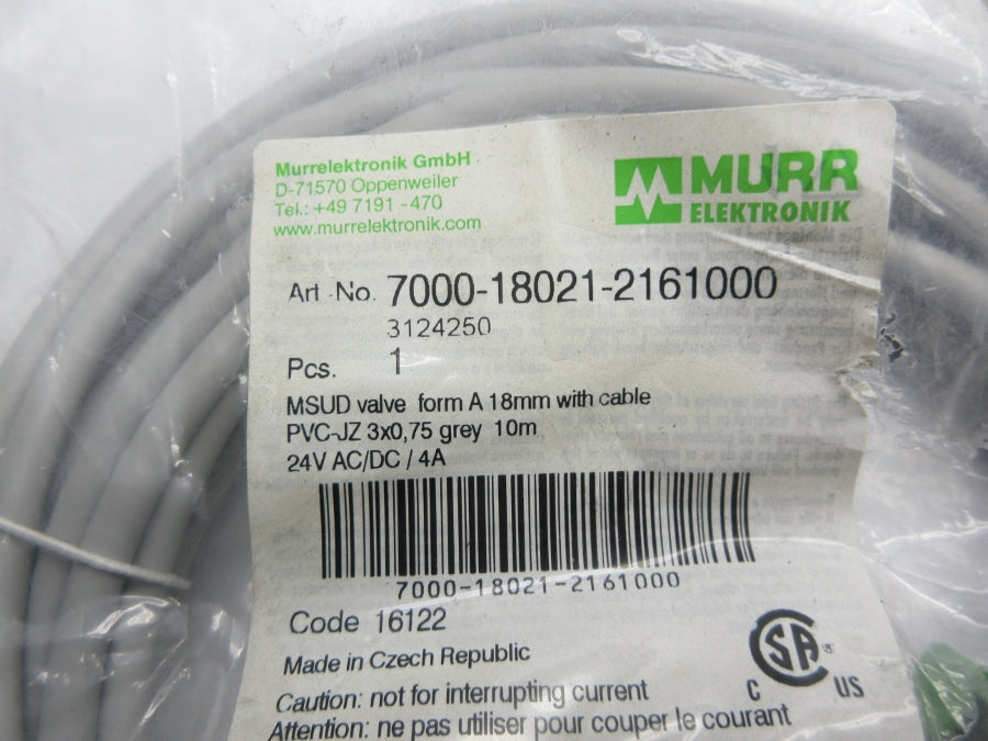 MURR ELEKTRONIK 7000-18021-2161000 24VAC/DC 4A NSMP
