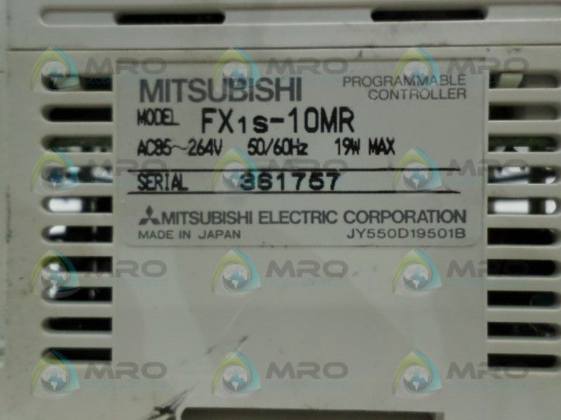 MITSUBISHI FX1S-10MR PROGRAMMABLE CONTROLLER (AS PICTURED) UNMP