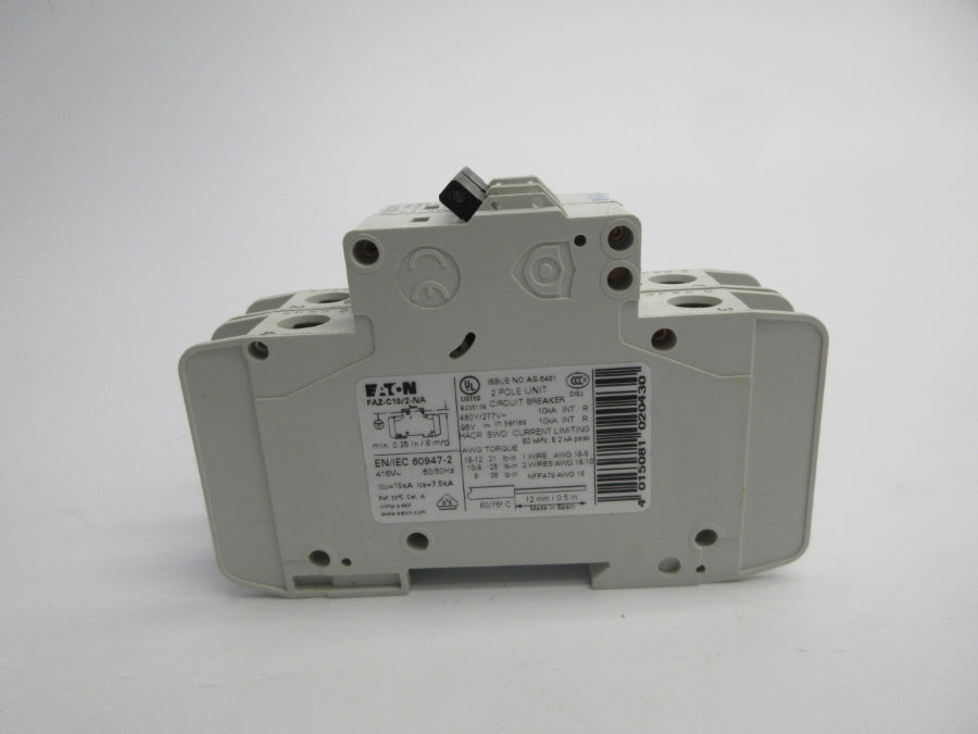 EATON FAZ-C10/2-NA 102167 277VAC 10A NSMP