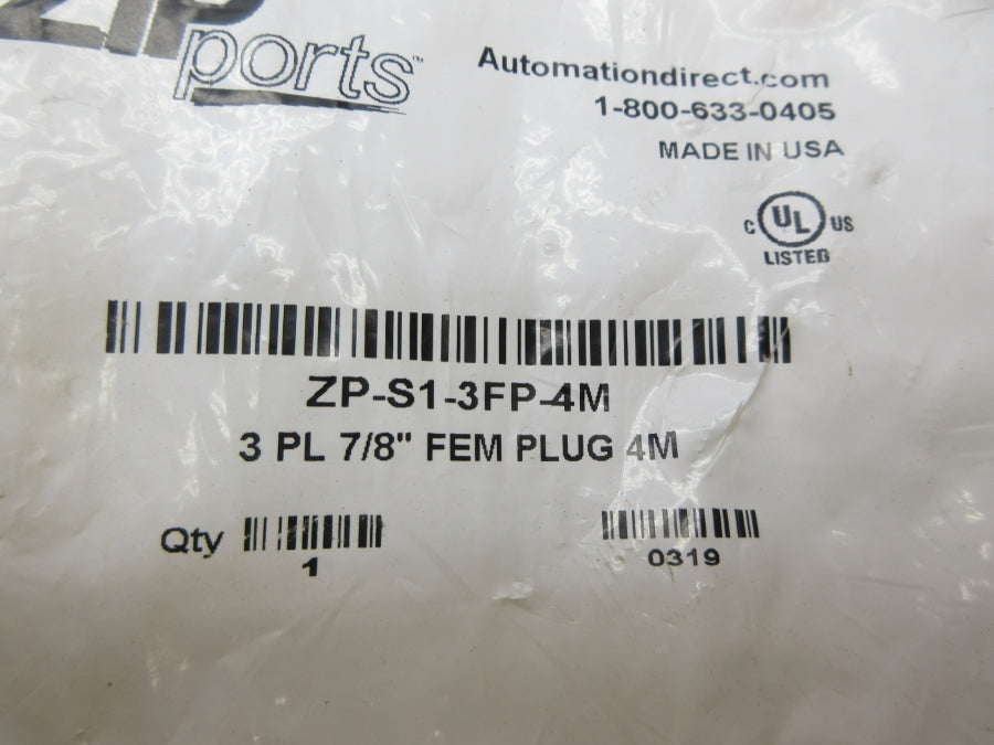 ZIP PORTS ZP-S1-3FP-4M NSMP