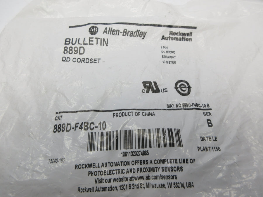 ALLEN BRADLEY 889D-F4BC-10 SER. B NSMP