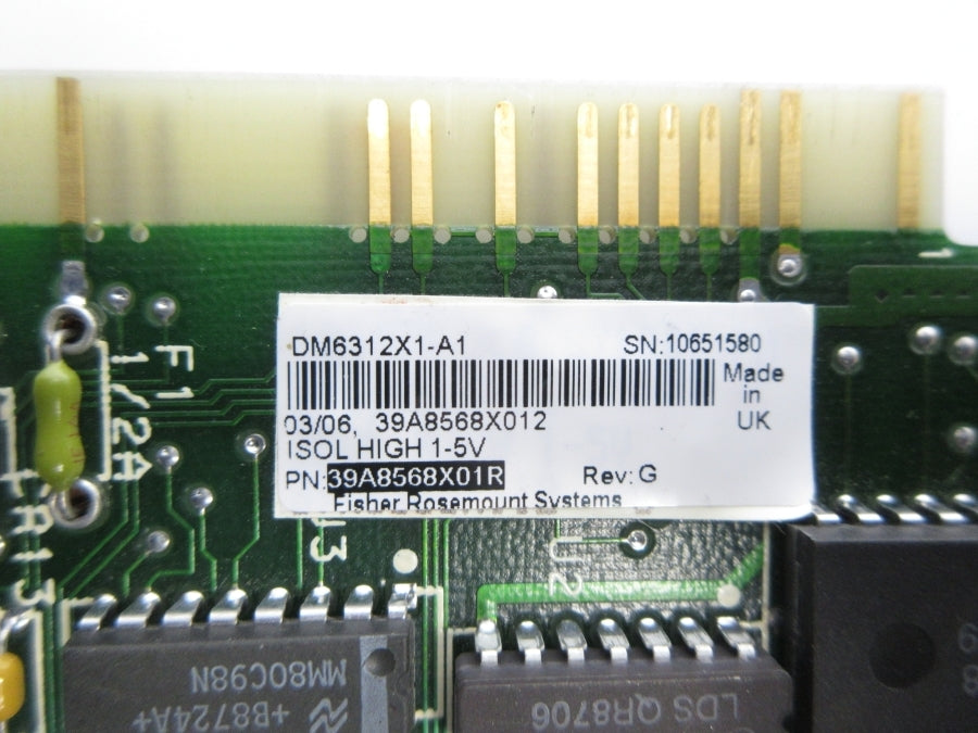 FISHER ROSEMOUNT 39A8568X01R DM6312X1-A1 REV. G UNMP