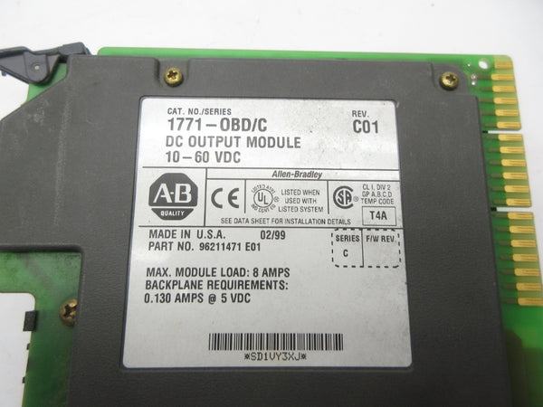 ALLEN BRADLEY 1771-OBD SER. C 10-60VDC REV. C01 UNMP