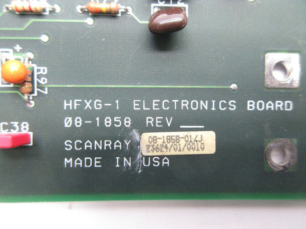 SCANRAY 08-1858-01/J HFXG-1  UNMP