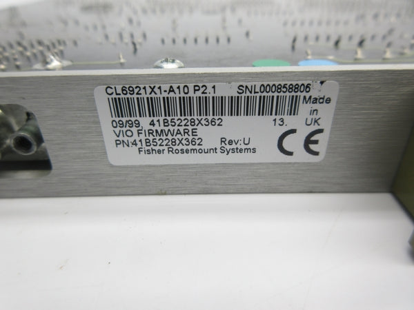 FISHER-ROSEMOUNT 41B5228X362 CL6921X1-A10 REV. U NSNP