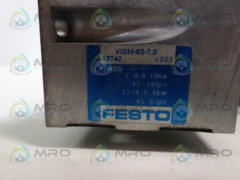 FESTO VIGM-03-7,0 MANIFOLD BLOCK UNMP