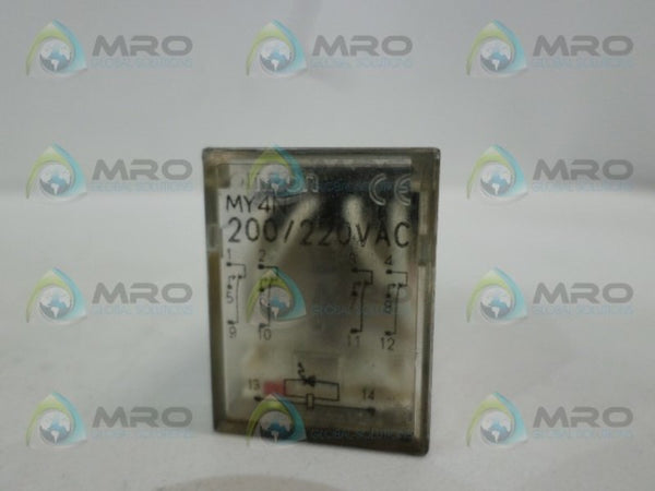 OMRON MY4N RELAY 200/220VAC UNMP