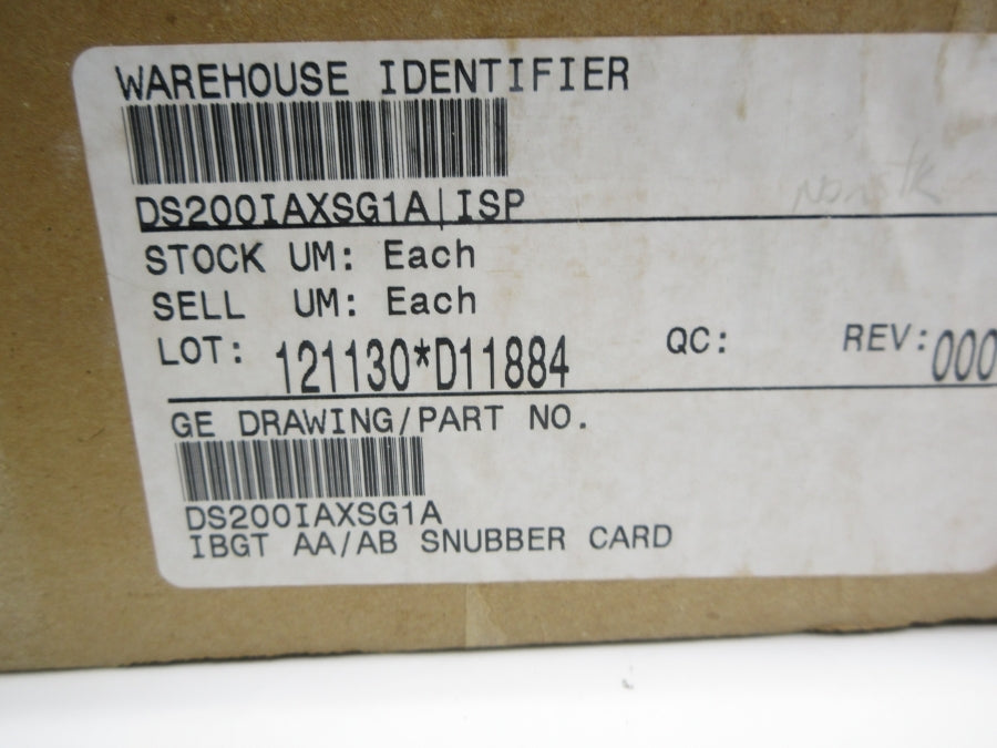 GENERAL ELECTRIC DS200IAXSG1ABB NSMP