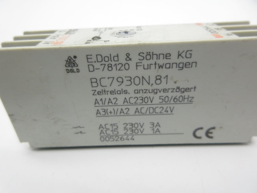 DOLD BC7930N.81 230VAC 3A 0.5-10H NSNP