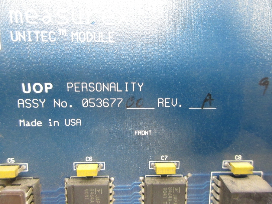 MEASUREX 05367700 REV. A UNMP