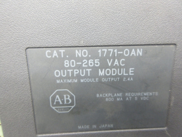 ALLEN BRADLEY 1771-OAN 80-265VAC NSNP