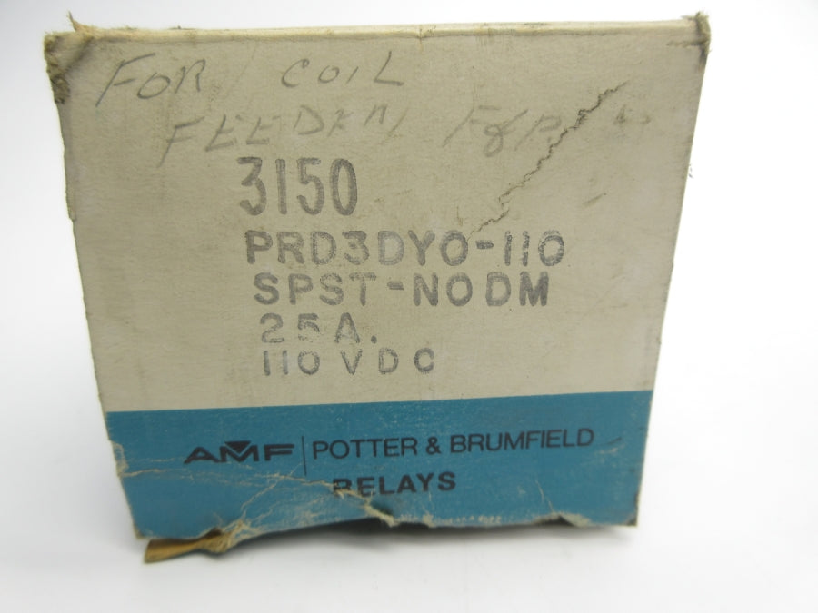 POTTER & BRUMFIELD PRD3DYO-110 110VDC 25A NSMP
