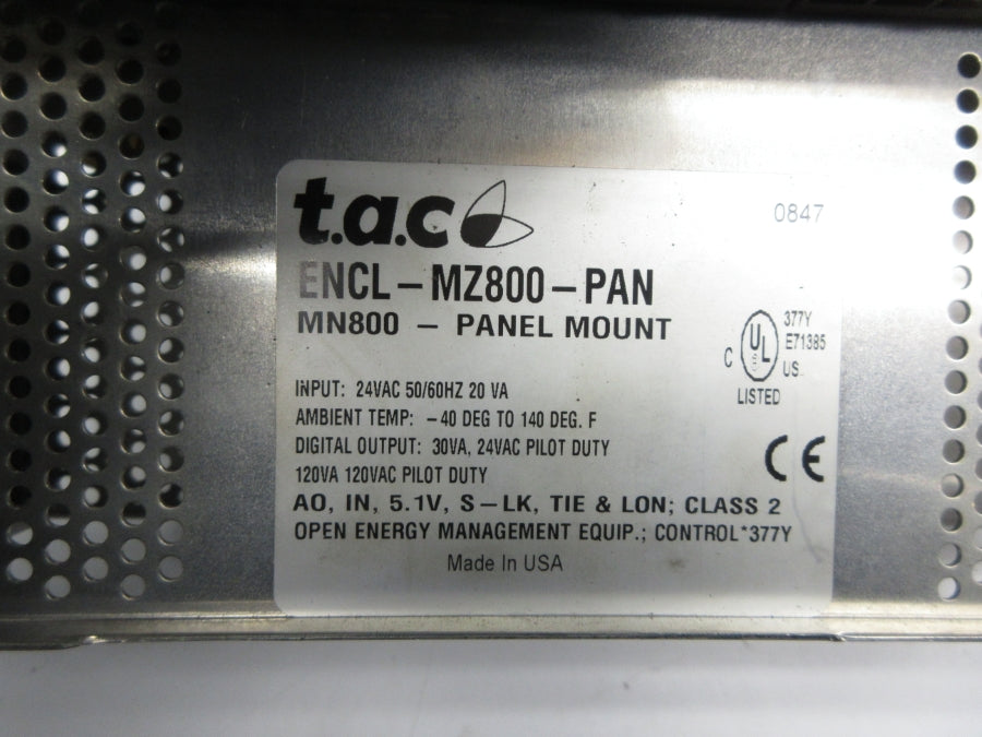 T.A.C ENCL-MZ800-PAN 24VAC NSNP