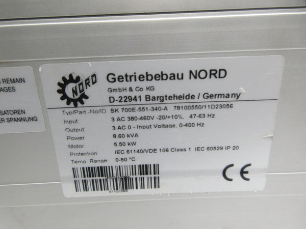 NORDAC SK700E-551-340-A 380-460VAC UNMP