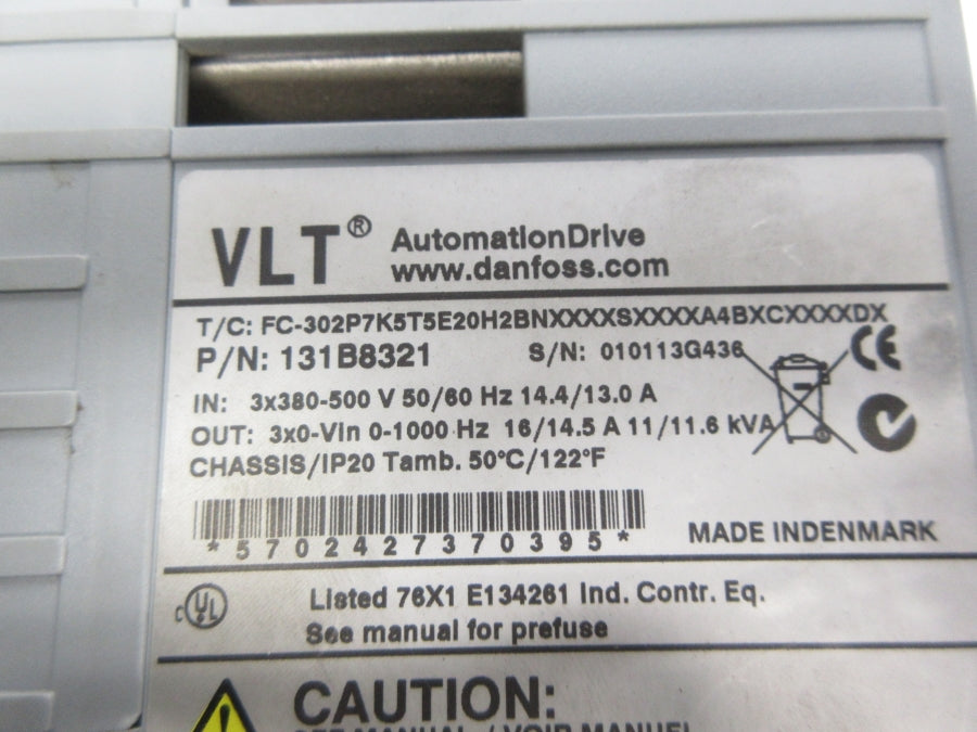 DANFOSS 131B8321 380-500V 14.4/13.0A UNMP