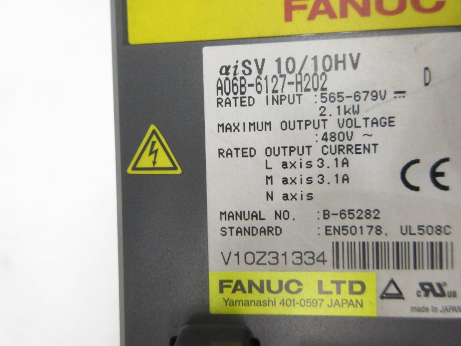 FANUC A06B-6127-H202 565-679V 3.1A UNMP