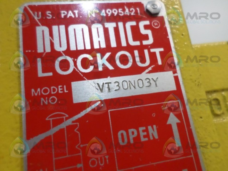 NUMATICS VT30N03Y LOCKOUT VALVE UNMP