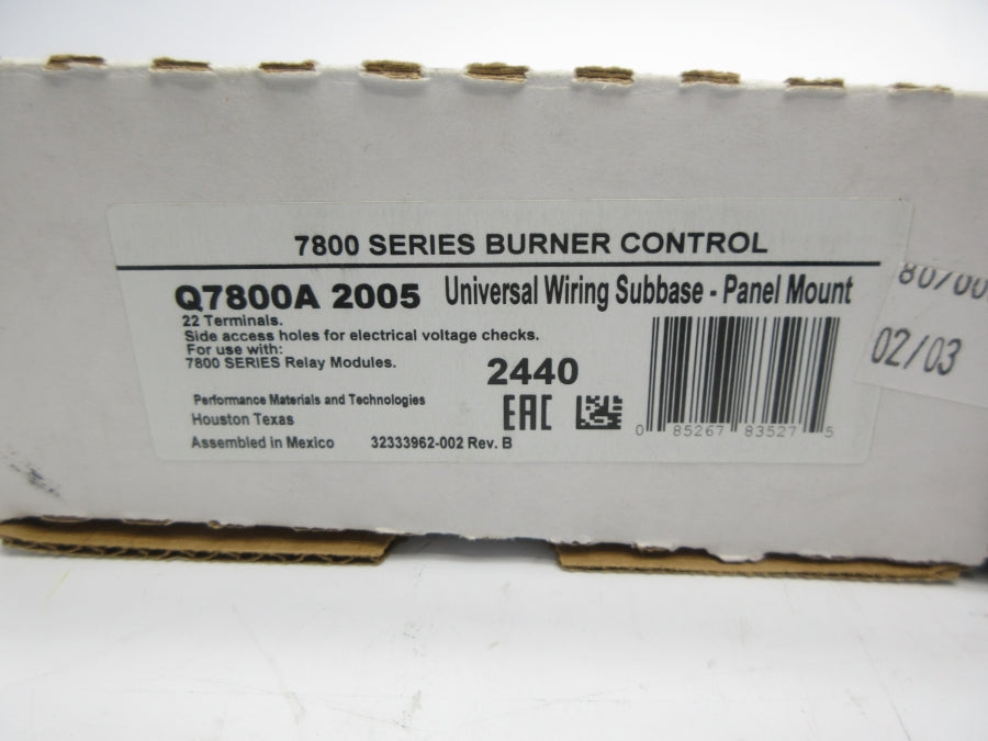 HONEYWELL Q7800A2005 NSMP