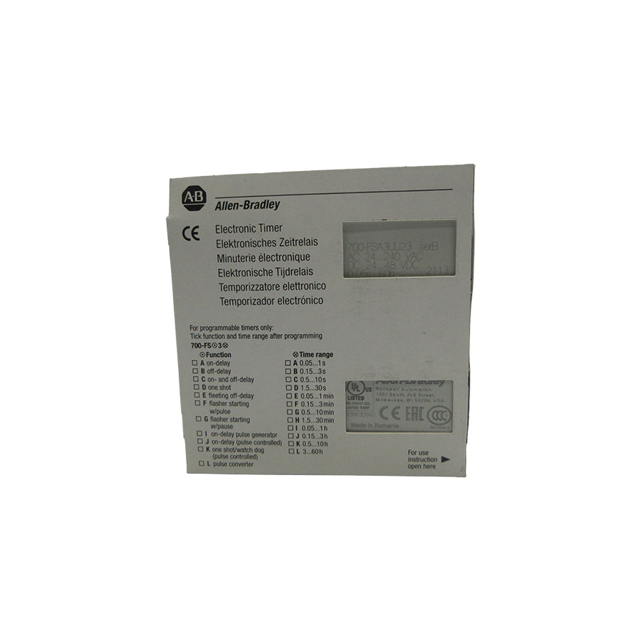 ALLEN BRADLEY 700-FSA3UU23 SER. B 24-240VAC NSMP