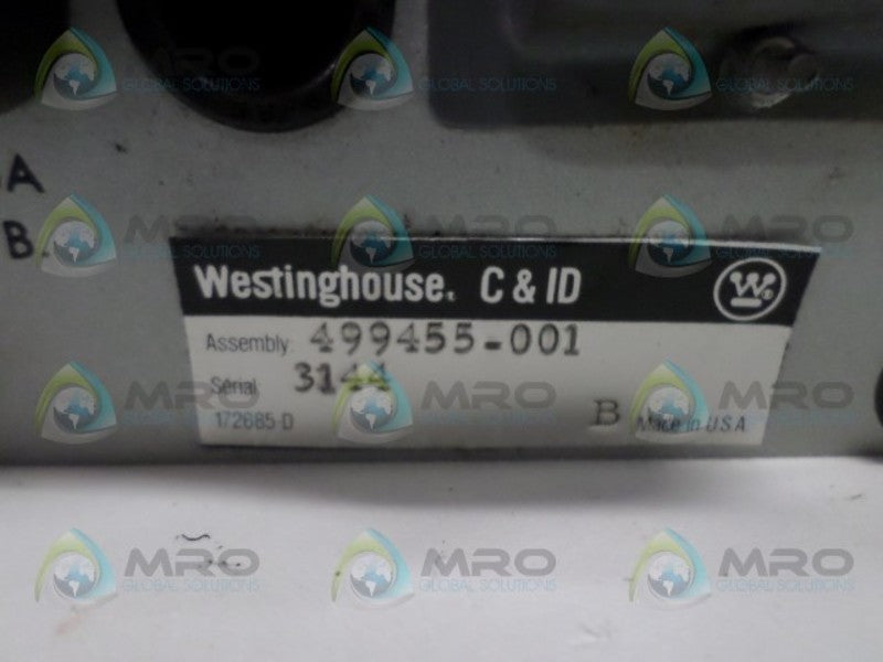 WESTINGHOUSE 499455-001 AMPLIFIER SUB ASSEMBLY UNMP