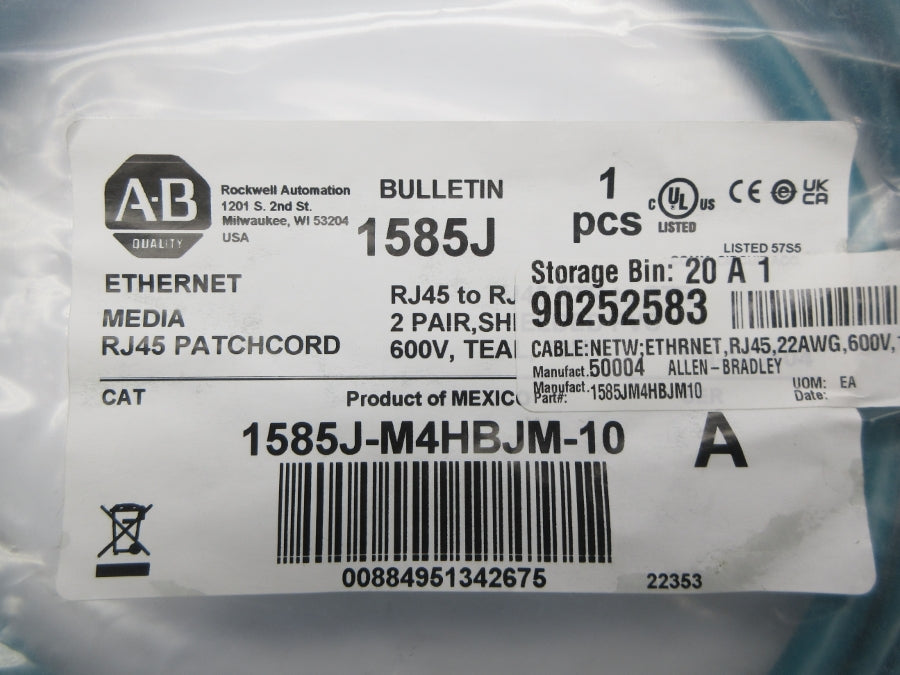 ALLEN BRADLEY 1585J-M4HBJM-10 SER. A NSMP
