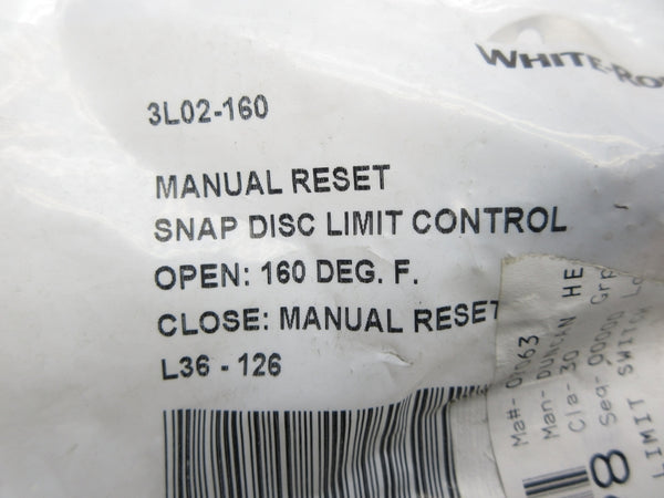 WHITE-RODGERS 3L02-160 NSMP