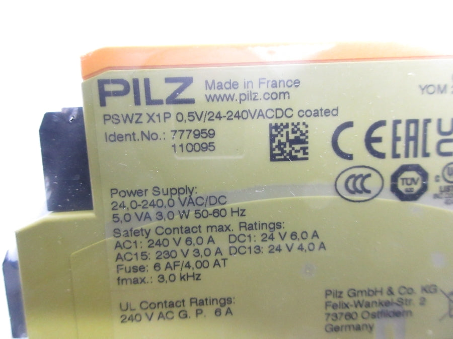 PILZ PSWZX1P0.5V/24-240VACDCCOATED 777959 24-240VAC/DC NSMP
