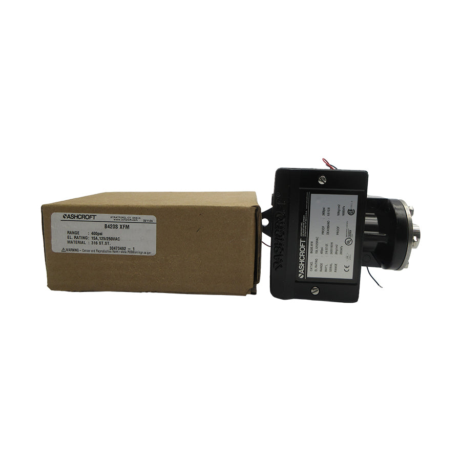ASHCROFT B420SXFM 125/250VAC 15A 400PSI NSMP